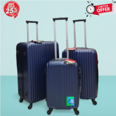 Trolley bag Abs 3 piece set (Hard Fibre)